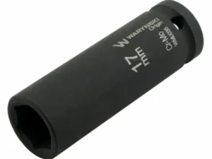 Nasadka udarowa sześciokątna długa 1/2". 17 mm. CrMo. DIN 3129. Waryński