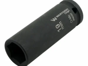 Nasadka udarowa sześciokątna długa 1/2". 19 mm. CrMo. DIN 3129. Waryński