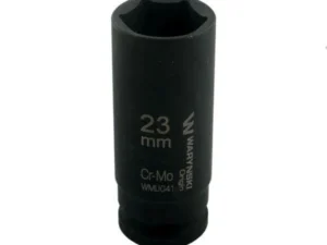Nasadka udarowa sześciokątna długa 1/2". 23 mm. CrMo. DIN 3129. Waryński
