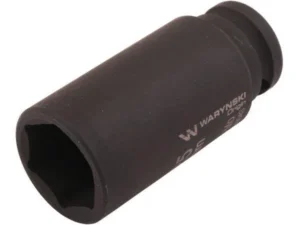 Nasadka udarowa sześciokątna długa 1/2" 27 mm. CrMo. DIN 3129. Waryński
