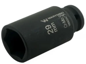 Nasadka udarowa sześciokątna długa 1/2". 29 mm. CrMo. DIN 3129. Waryński