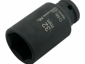 Nasadka udarowa sześciokątna długa 1/2". 32 mm. CrMo. DIN 3129. Waryński