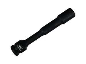 Nasadka udarowa 1/2", sześciokątna slim bardzo długa przelotowa ze stali CrMo 15mm długość 150 mm, stosowane w mechanice do kluczy udarowych, Waryński