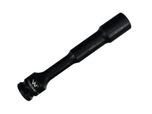 Nasadka udarowa 1/2", sześciokątna slim bardzo długa przelotowa ze stali CrMo 16mm długość 150 mm, stosowane w mechanice do kluczy udarowych, Waryński