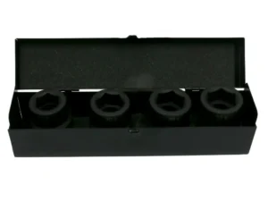Zestaw nasadek udarowych 1" 4 cz. 27. 30. 32. 33 mm ze stali CrMo DIN 3129 Waryński