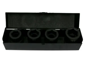 Zestaw nasadek udarowych 1" 4 cz. 27. 32. 33. 36 mm ze stali CrMo DIN 3129 Waryński