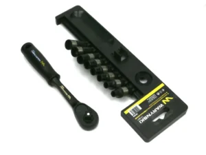 Zestaw L nasadek 3/8 6 7 8 9 10 11 12 13 mm z grzechotką Waryński