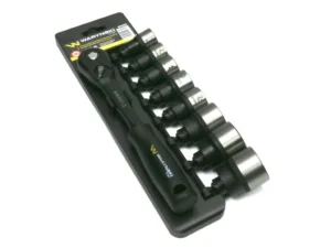Zestaw L nasadek 1/2 z grzechotką 20 21 22 23 24 27 30 32 mm 9 el Waryński