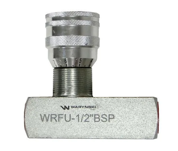 Zawór dławiąco-zwrotny WRFU 90 1/2"BSP Waryński - obrazek 2