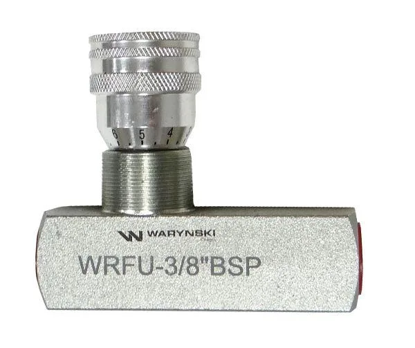 Zawór dławiąco-zwrotny WRFU 90 3/8"BSP Waryński - obrazek 2
