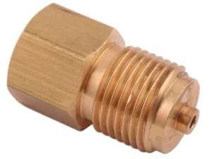Złączka manometryczna gwint zewnętrzny G1/2" x gwint wewnętrzny G1/4" (mosiądz) POLMO