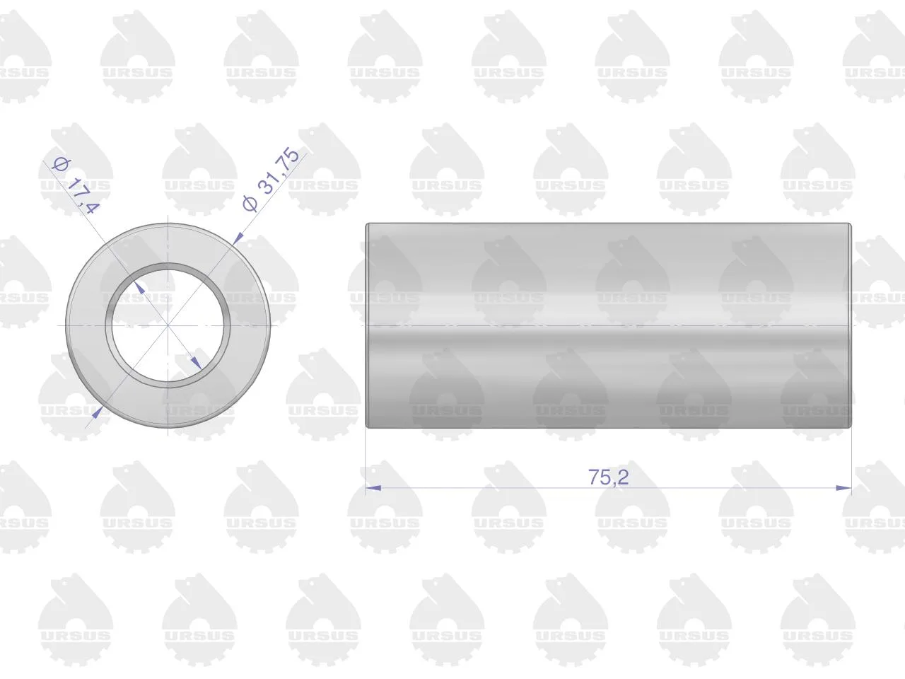Zestaw naprawczy silnika 46910000, 0437890 MF3 (komplet) ORYGINAŁ URSUS - obrazek 4