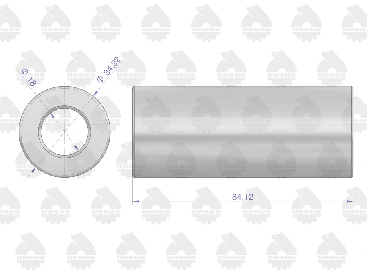 Zestaw naprawczy silnika 31358348, 0437990 MF4 (komplet) ORYGINAŁ URSUS - obrazek 4