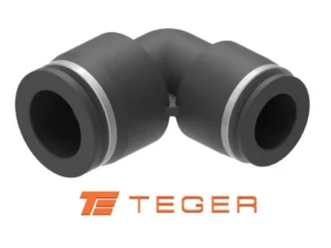Kolanko wtykowe tekalan (90 stopni) redukcyjne 8mm x 6mm TEGER, (sprzedawane po 10)