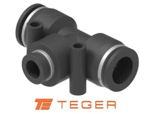 Trójnik wtykowy tekalan (typ T) redukcyjny 2x8mm / 1x6mm TEGER, (sprzedawane po 5)