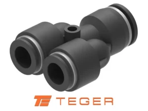 Trójnik wtykowy tekalan (typ Y) redukcyjny 2x6mm / 1x4mm TEGER, (sprzedawane po 5)
