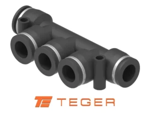 Rozdzielacz wtykowy tekalan wielosegmentowy 5x 4mm TEGER, (sprzedawane po 5)