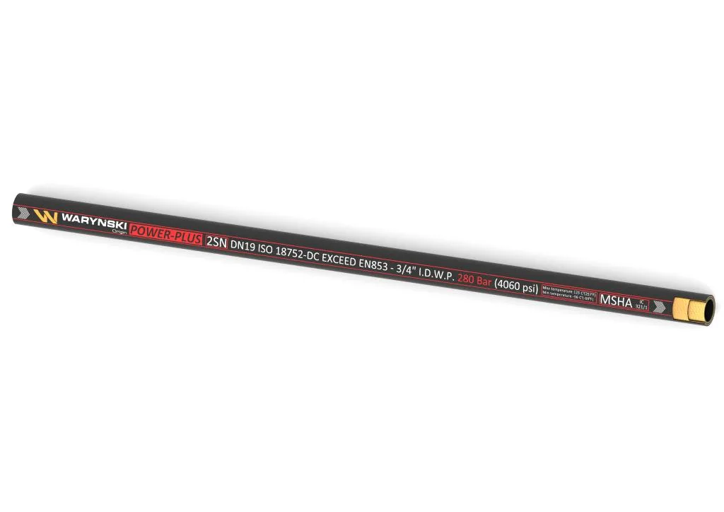 Wąż hydrauliczny do zakuwania POWER-PLUS Exceed EN 853 2SN DN20 2-oplotowy 280 Bar Waryński, (sprzedawane po 25) - obrazek 2