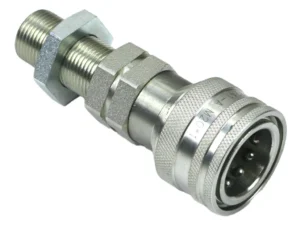 Szybkozłącze hydrauliczne gniazdo z eliminatorem ciśnienia long M18x1.5 gwint zewnętrzny EURO (9100818GL) (ISO 7241-A) Waryński (opakowanie 10szt)