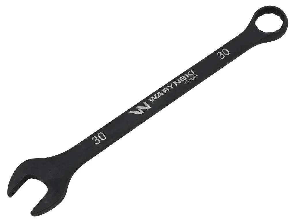 Klucz płasko-oczkowy, 30 mm CrV standard ASME B107-2010, Waryński