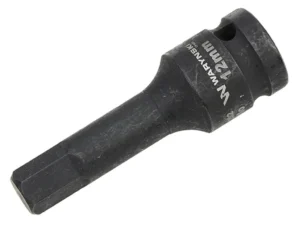 Nasadka udarowa 1/2", imbusowa 12mm hex H12 ze stali CrMo, Waryński