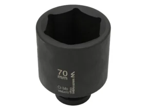 Nasadka udarowa, sześciokątna 1" bardzo długa 70mm CrMo d.125mm, Waryński